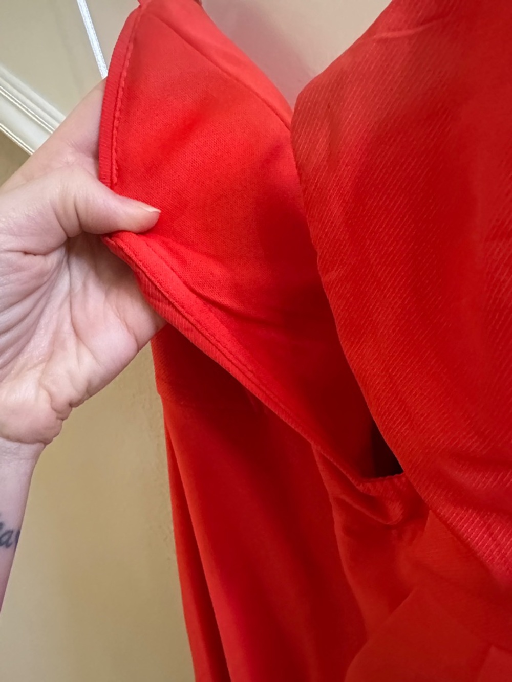 Red Strappy Sweetheart Midi Dress - Picture 6 of 7